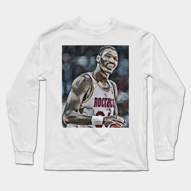 hakeem olajuwon Long Sleeve T-Shirt by sepuloh